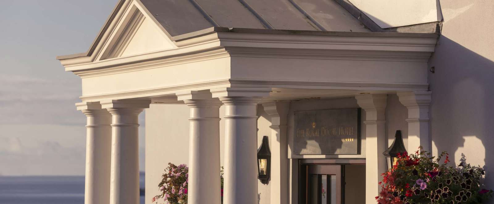 Royal Duchy Hotel Morning View of Hotel Entrance