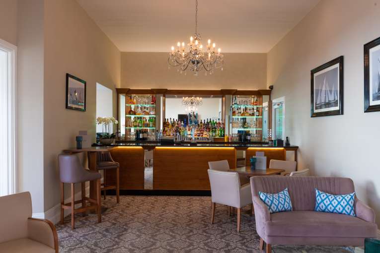 Interior of the bar area at The Royal Duchy Hotel
